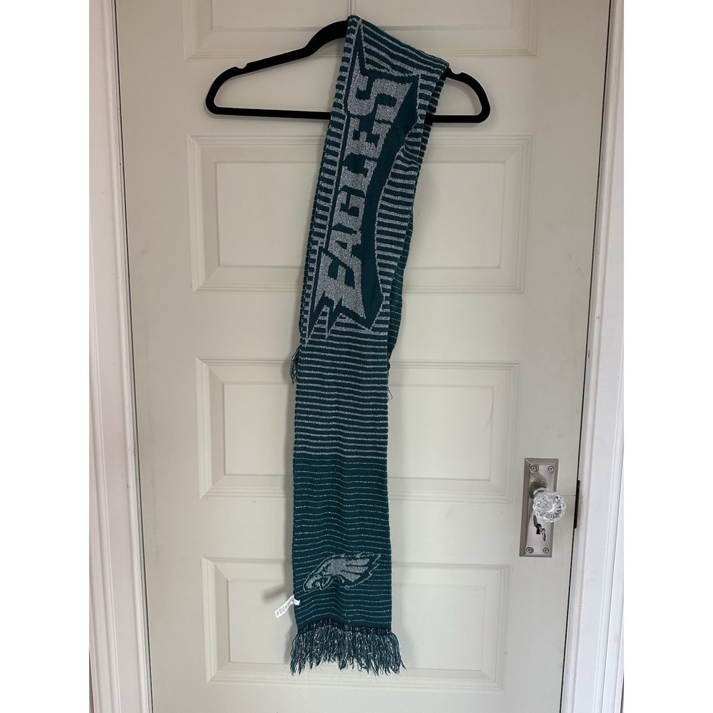 Philadelphia Eagles Scarf  Teal/Gray - Forever Collectibles About 62 Inches Long